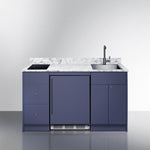 Summit Turnkey Caldera Kitchenette With A Cooktop, Refrigerator-Freezer, Sink, And Pre-Installed Cabinetry